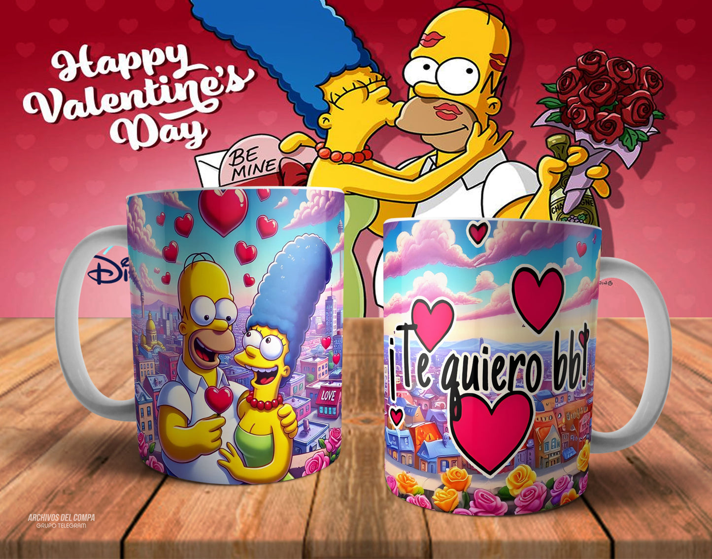 Tazas amor los Simpson