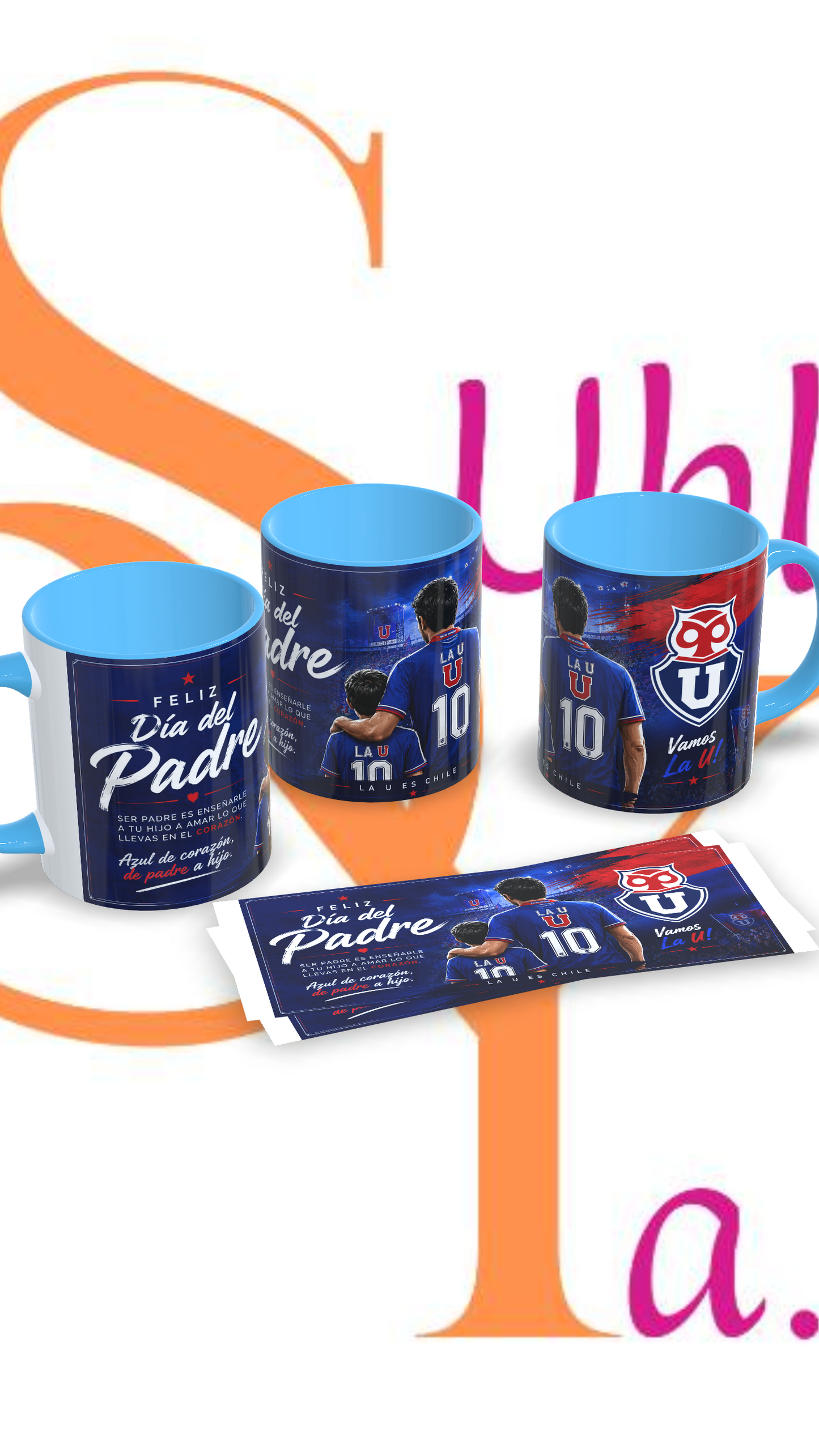 Tazas Fútbol día del padre