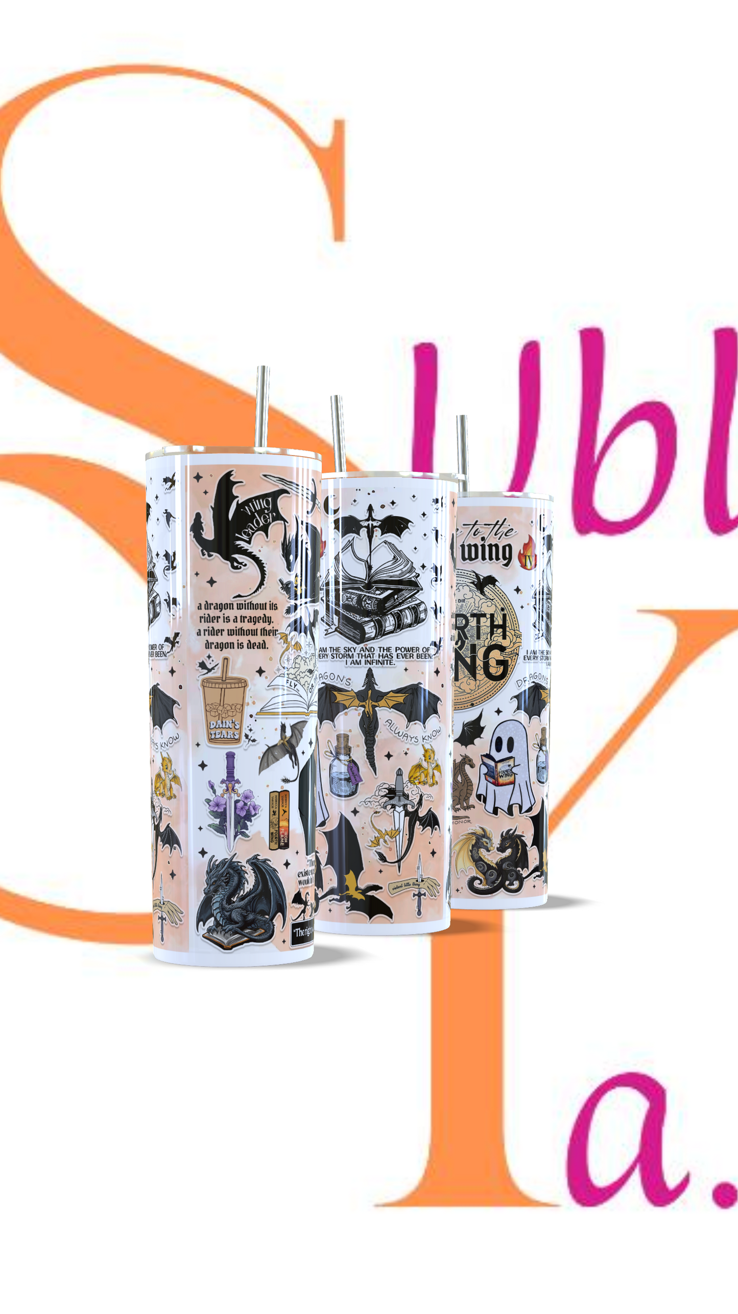 Vaso térmico de 600ml Fourth Wing