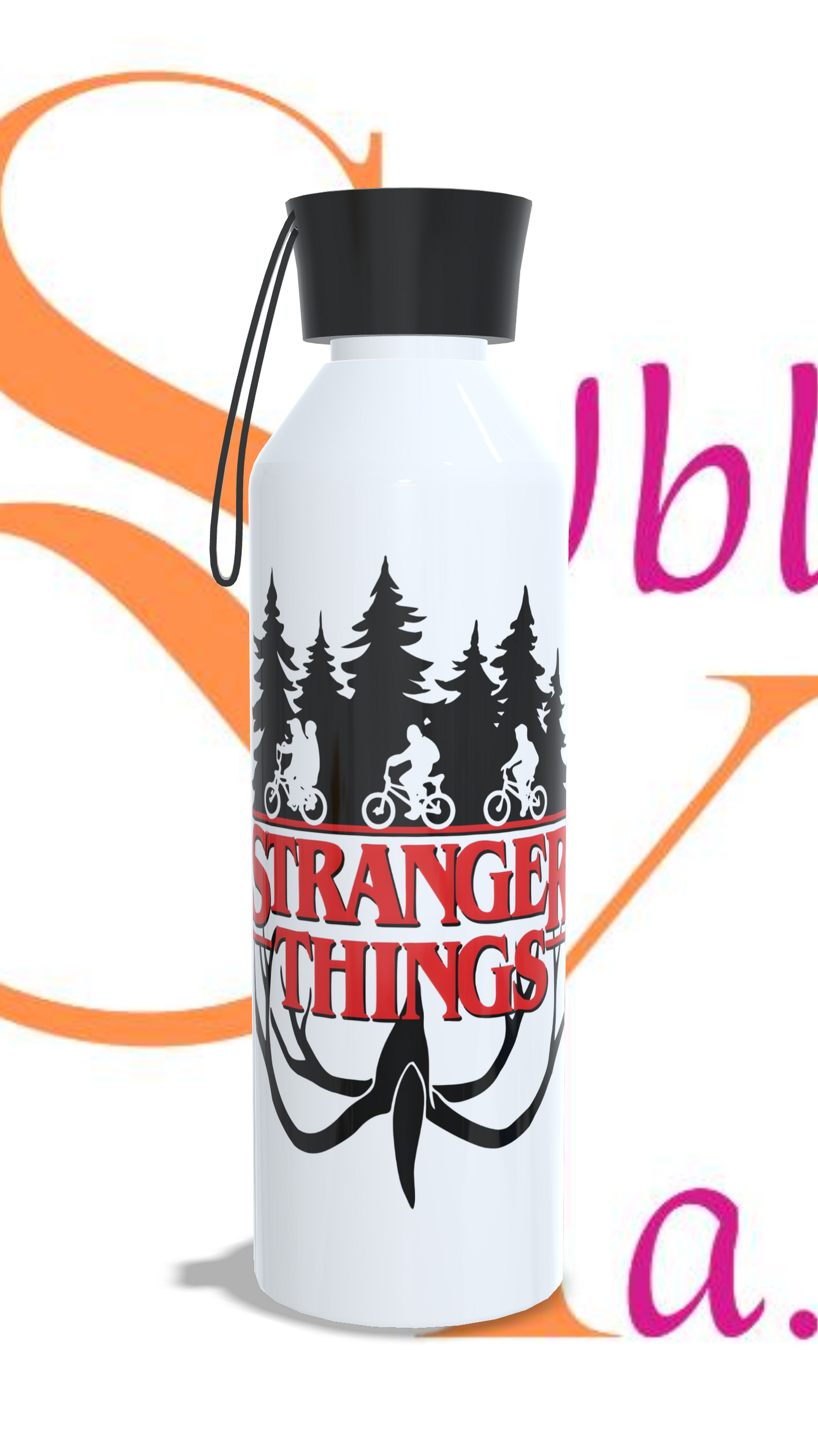 Botella para líquidos fríos Temática Stranger things 750ml