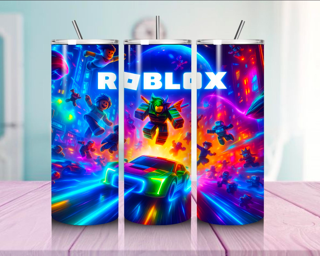 Vaso térmico de 600ml Temática Roblox