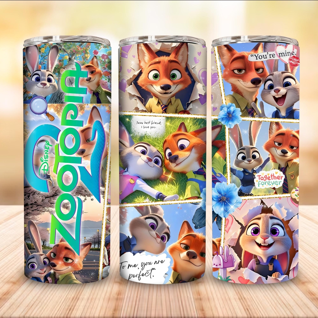 Vaso térmico de 600ml Temática ZOOTOPIA 3