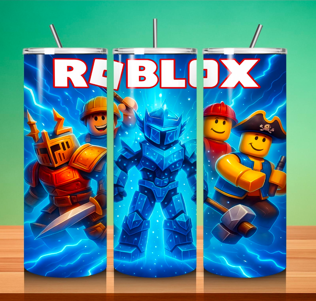 Vaso térmico de 600ml Temática Roblox