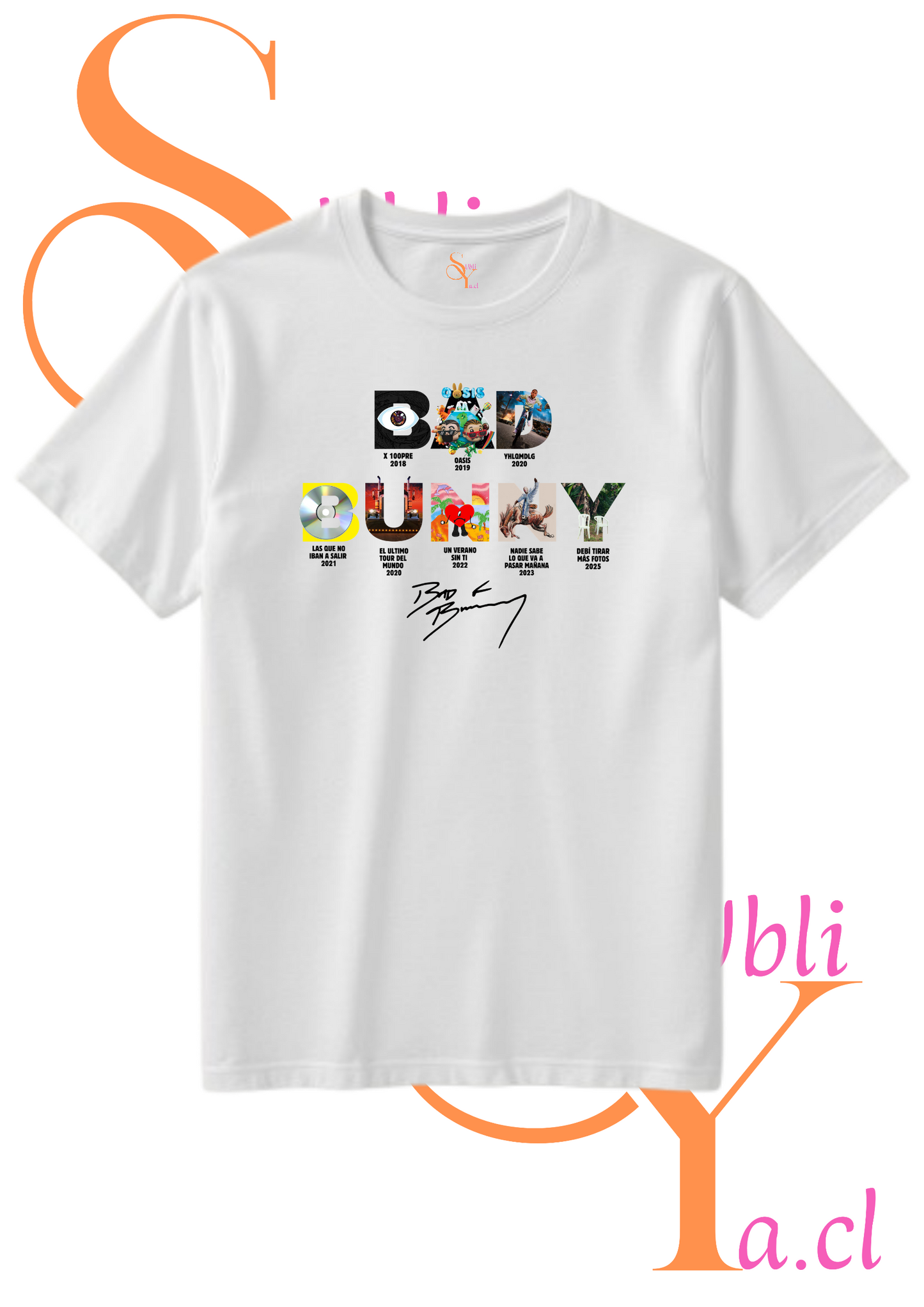 Polera personalizada Temática Bad Bunny