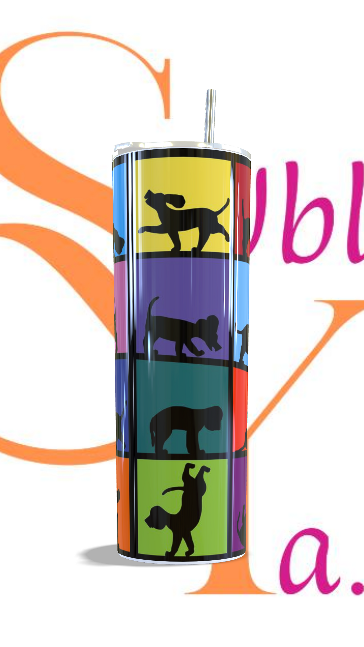 Vaso térmico de 600ml Temática Gatos y perros