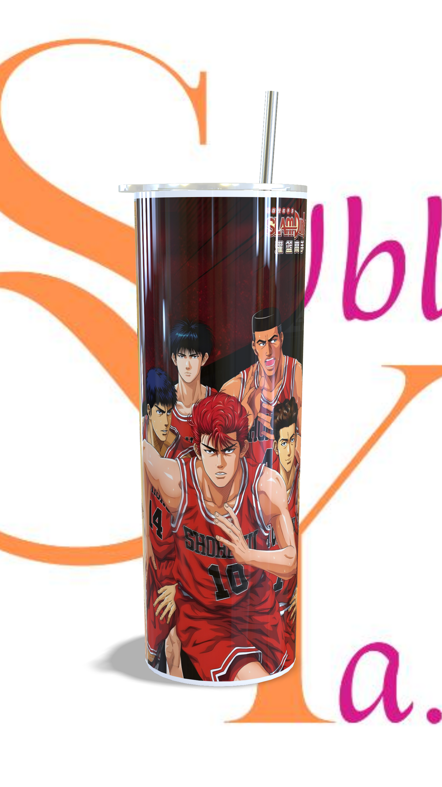 Vaso térmico de 600ml Temática Slam Dunk