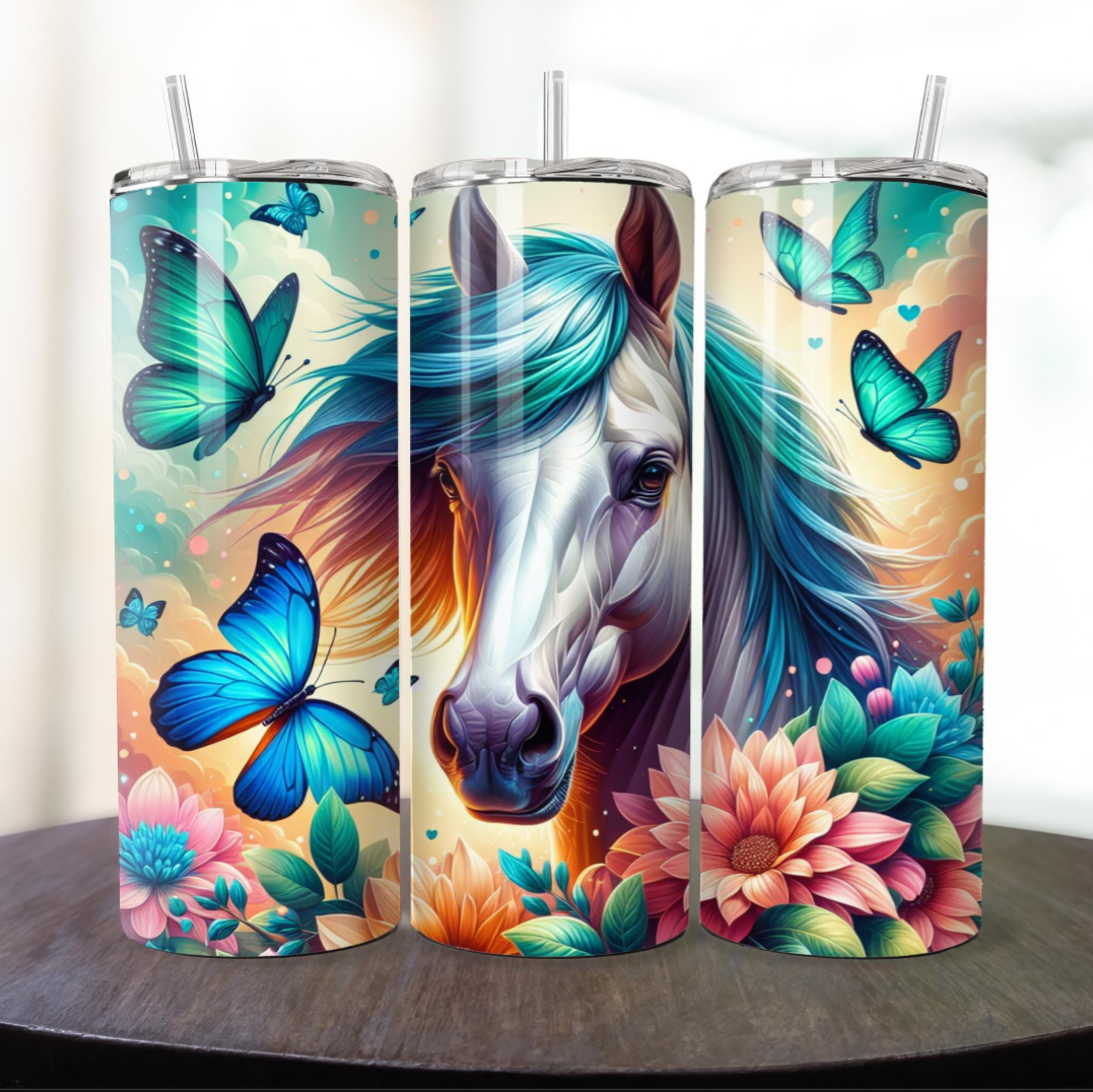Vaso térmico Diseño de Caballos