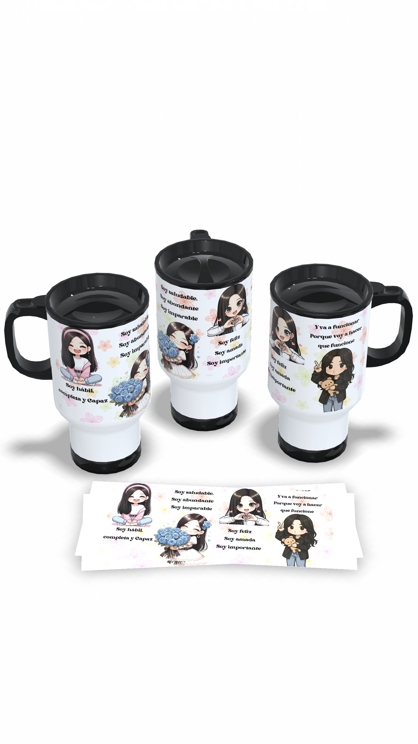 Mug térmico Soy hábil, completa y Capaz