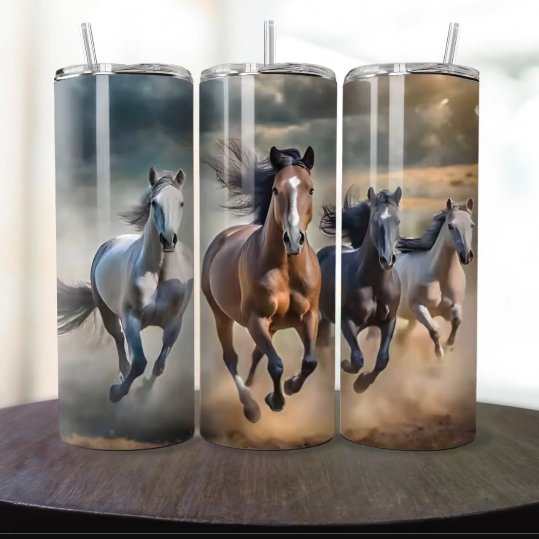 Vaso térmico Diseño de Caballos