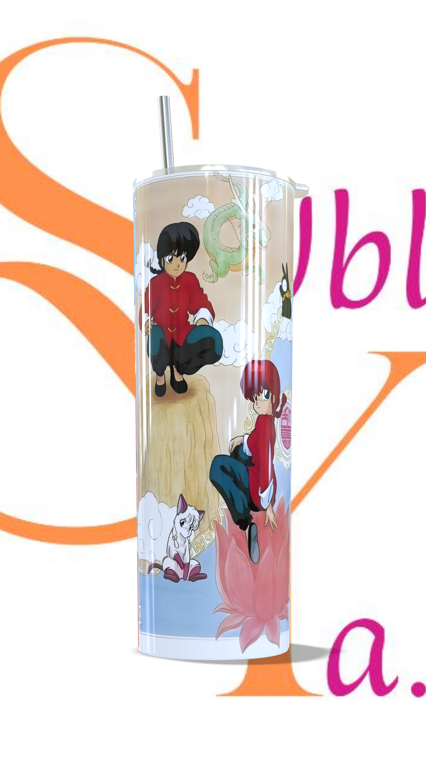 Vaso térmico de 600ml Temática Ranma1/2
