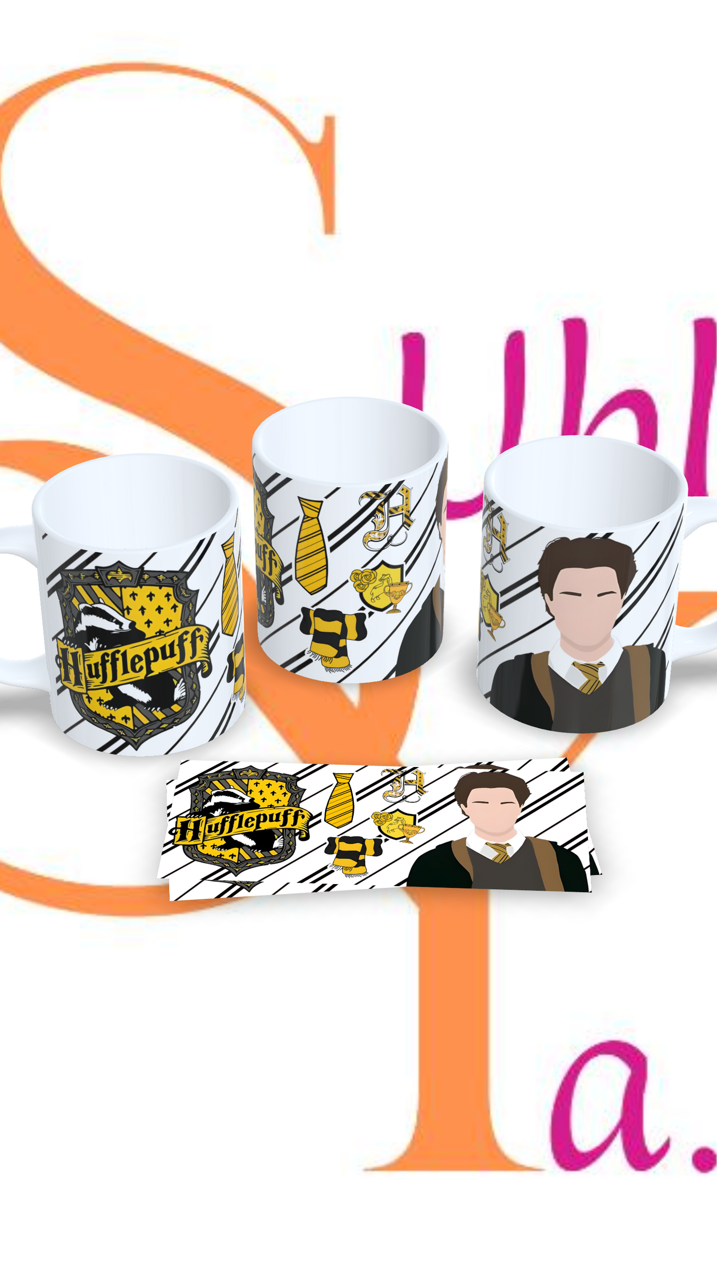 Tazas Temática Casa HUFFLEPUFF Harry Potter.