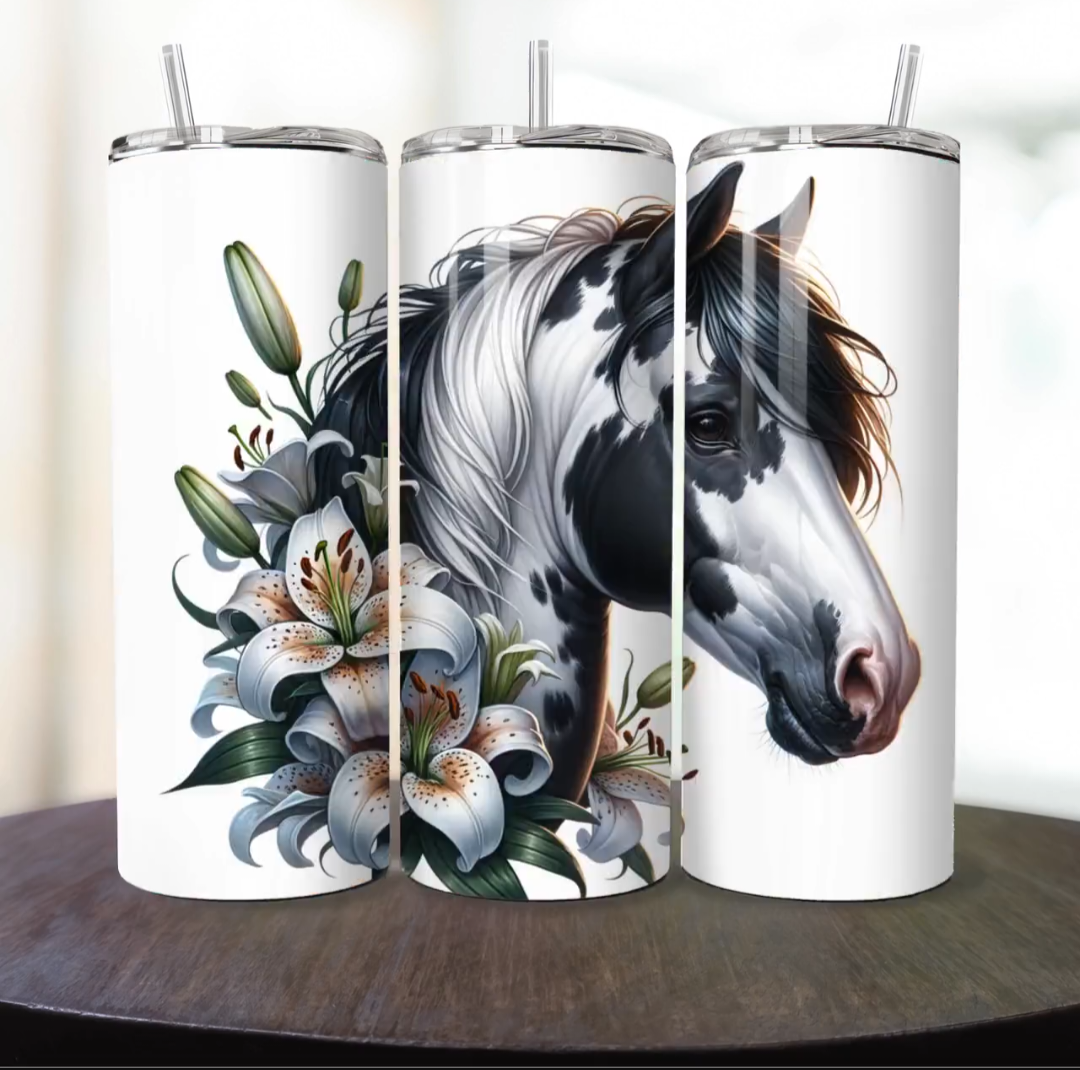 Vaso térmico Diseño de Caballos