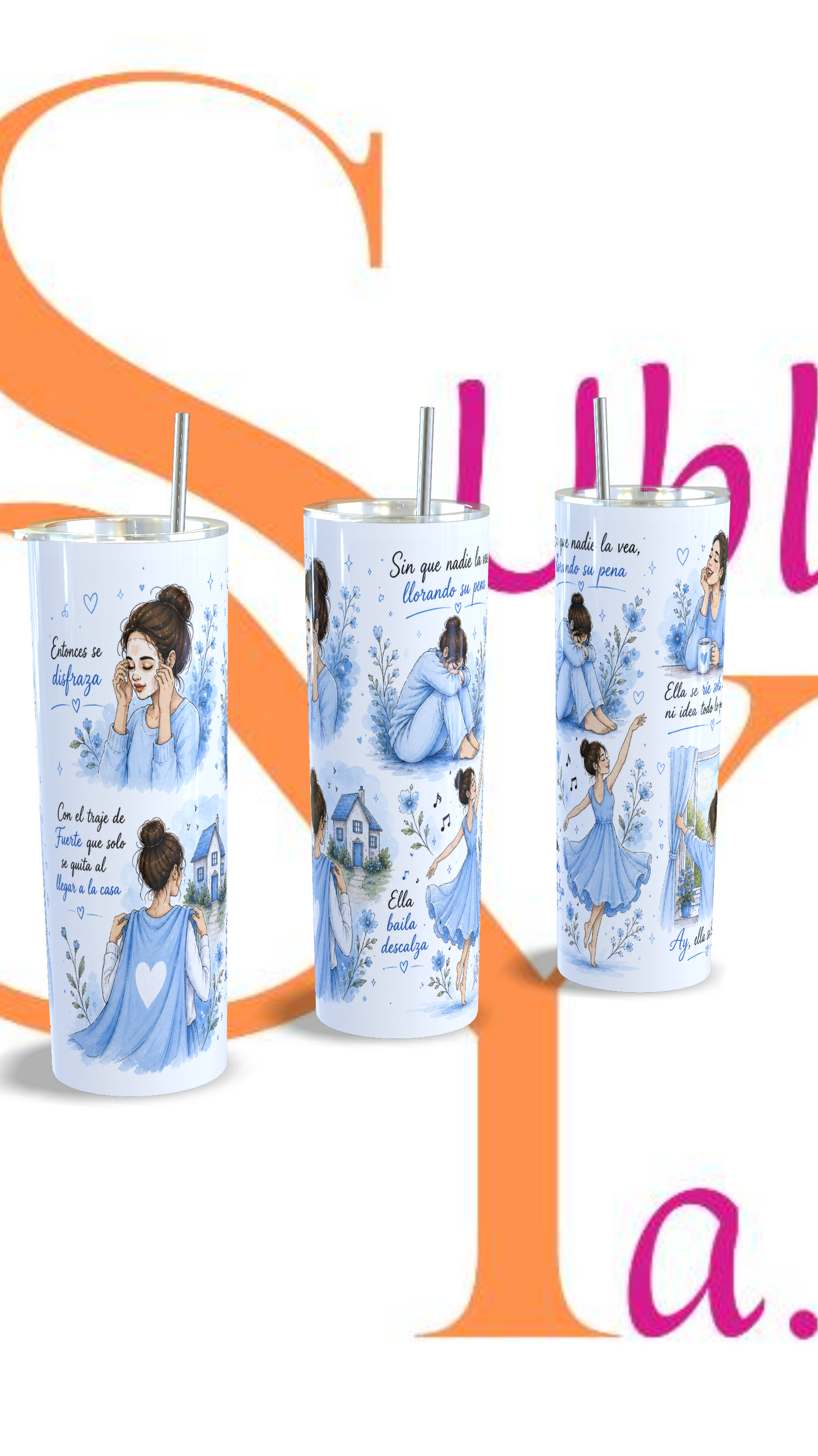 Vaso térmico de 600ml. A la niña que fui, Kany García