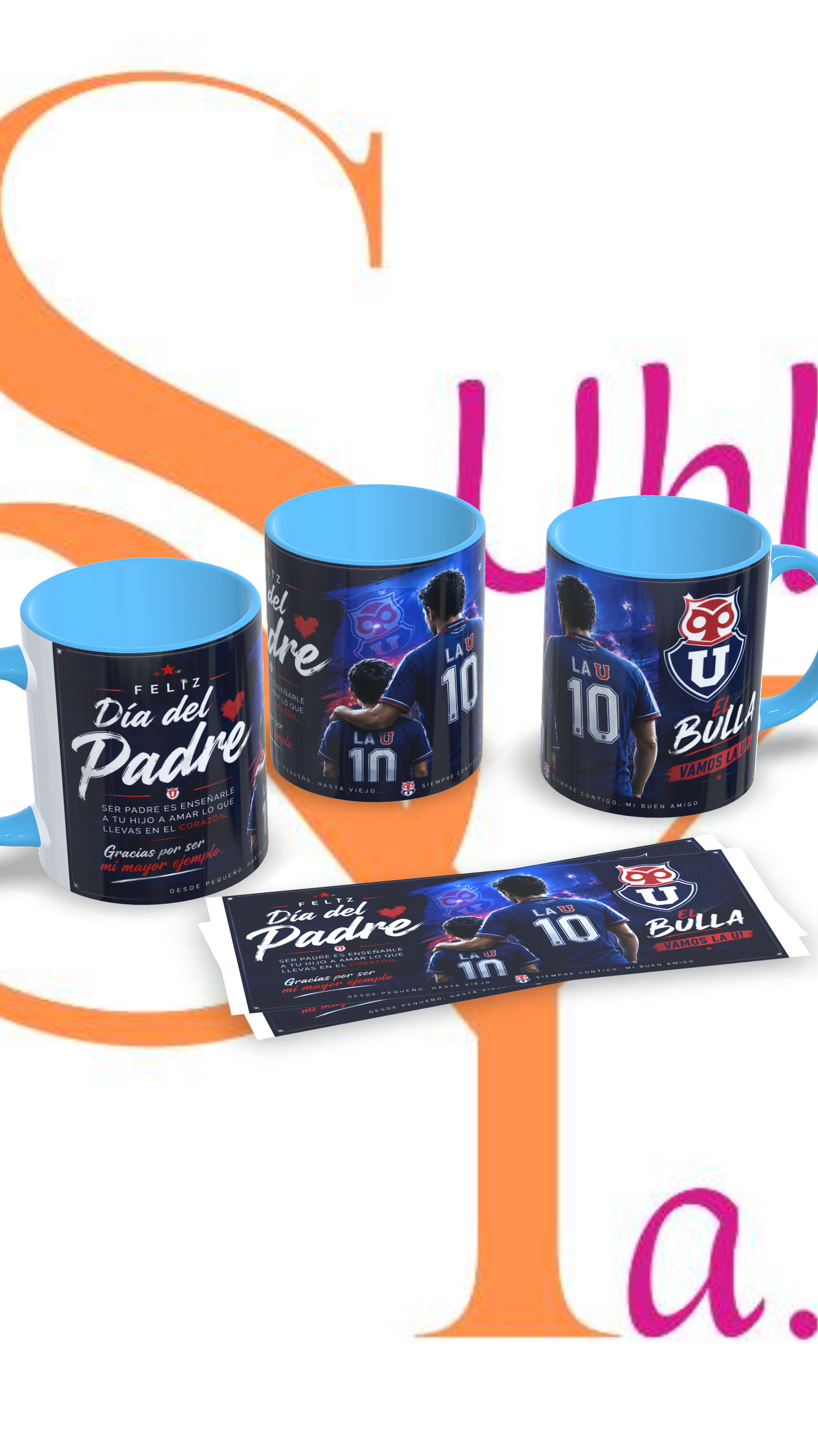 Tazas Fútbol día del padre
