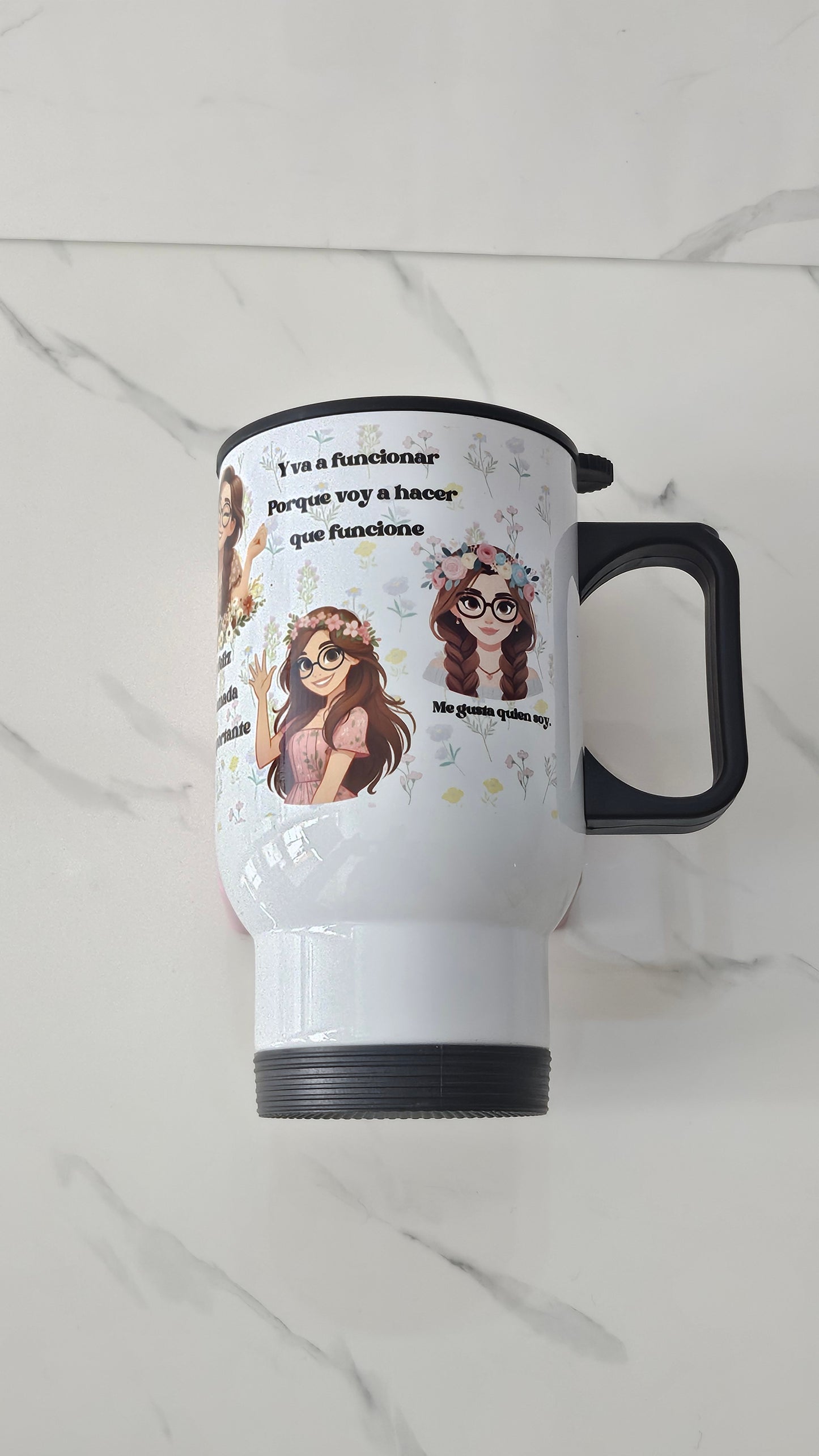 Mug térmico Soy hábil, completa y Capaz