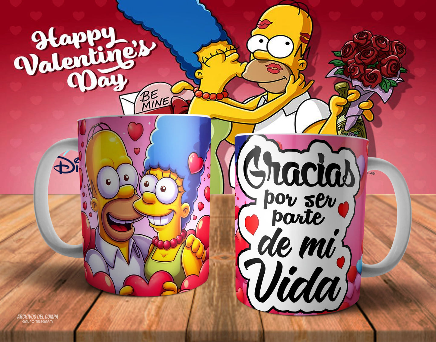 Tazas amor los Simpson