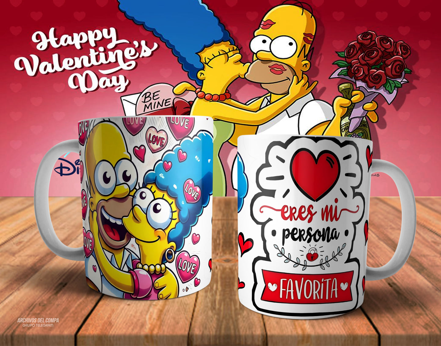 Tazas amor los Simpson