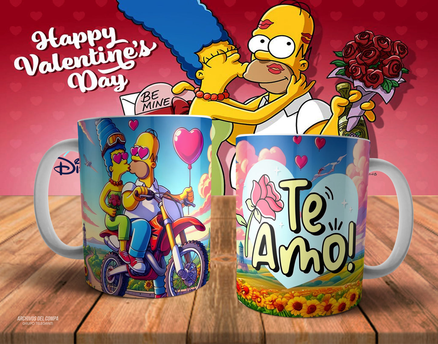 Tazas amor los Simpson