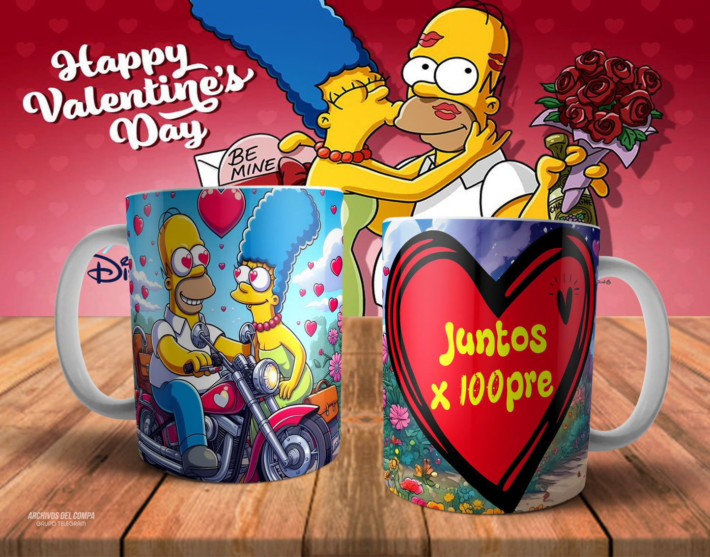 Tazas amor los Simpson