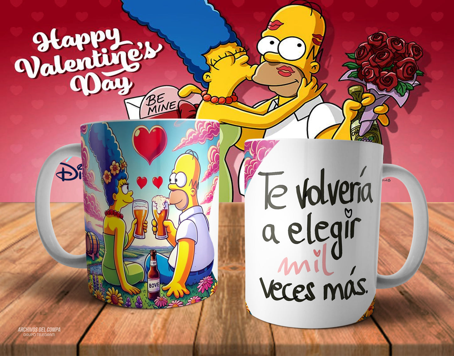 Tazas amor los Simpson