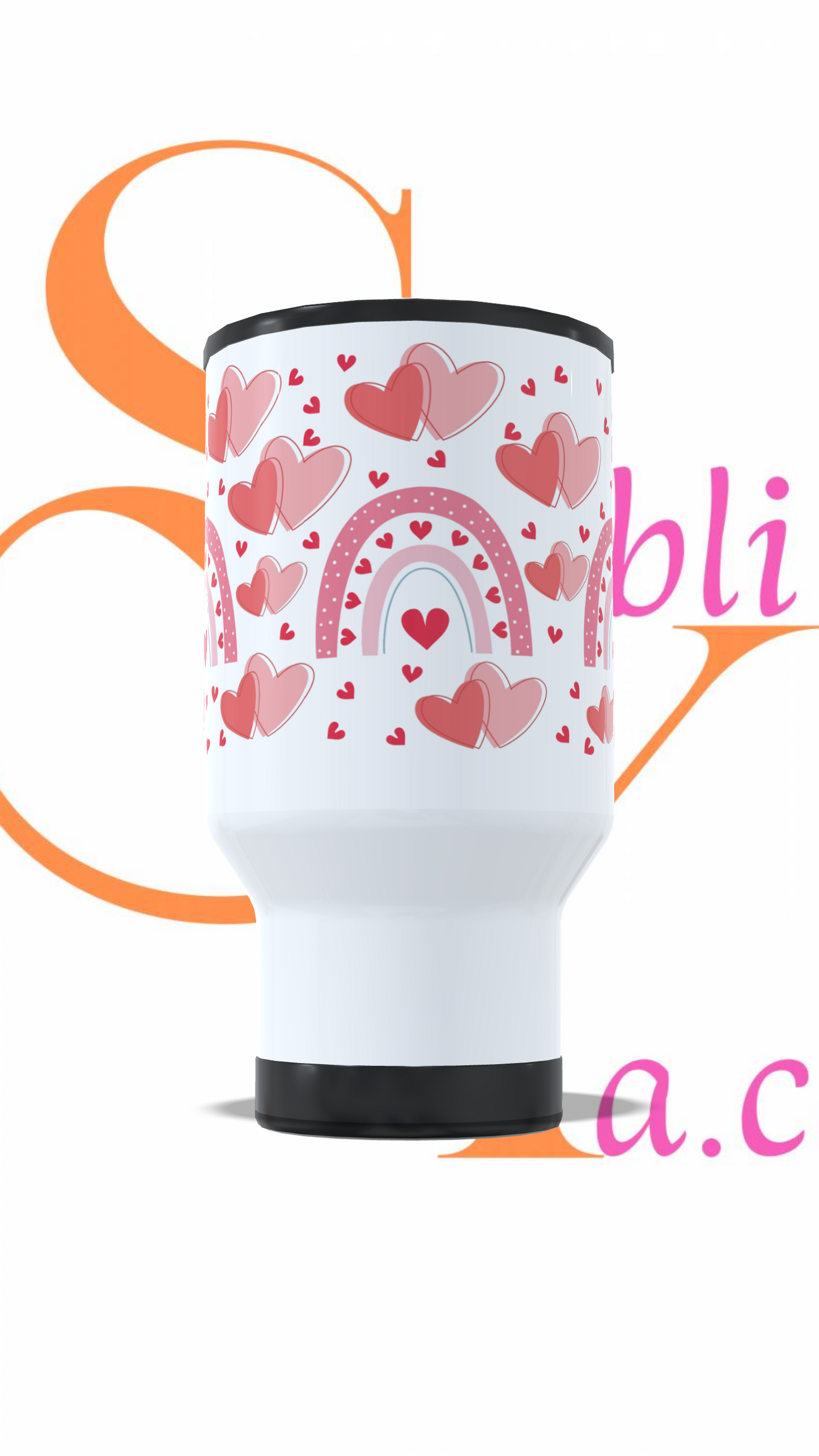 Mug térmico Varios diseños Mariposa,libros,corazones,Palabras Motivacionales