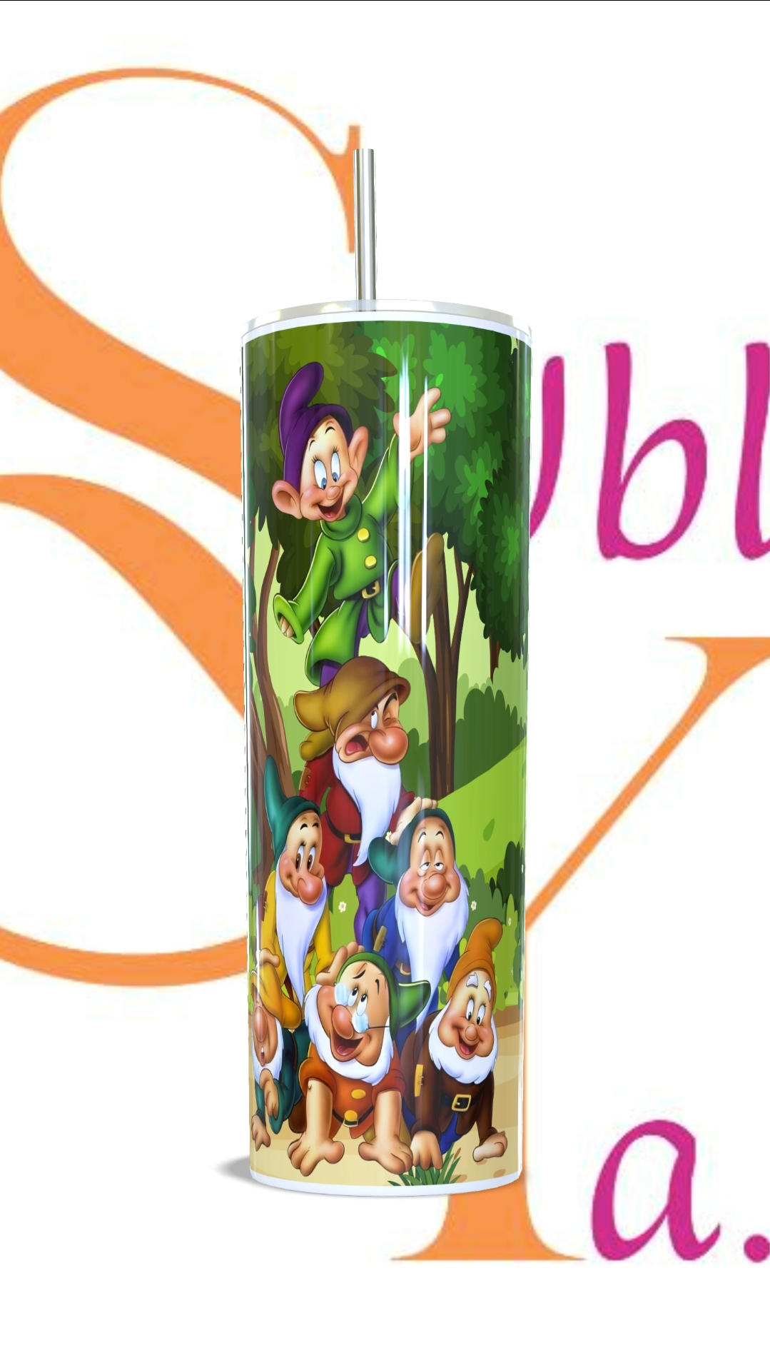 Vaso térmico de 600ml Los 7 enanitos