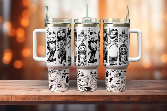 Vaso térmico tipo Stanley Jack Skellington