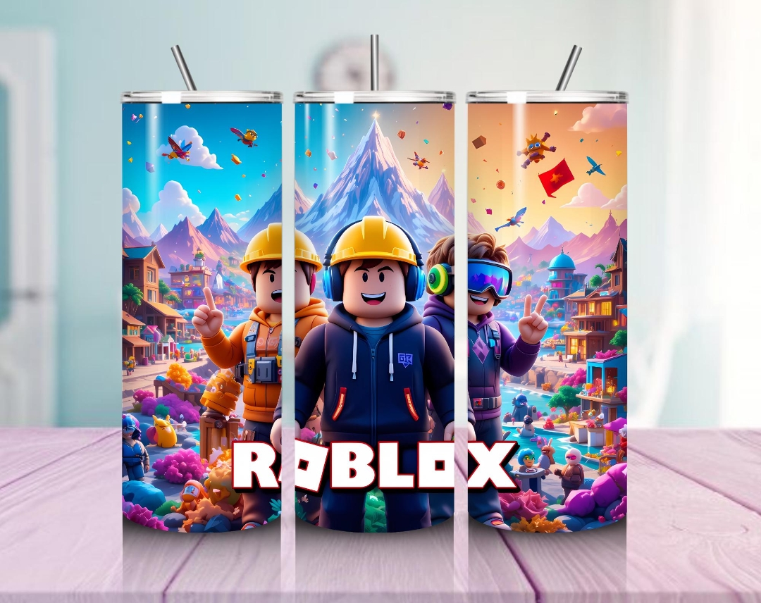 Vaso térmico de 600ml Temática Roblox