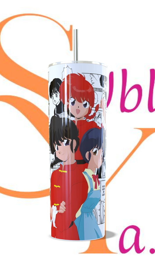 Vaso térmico de 600ml Temática Ranma1/2
