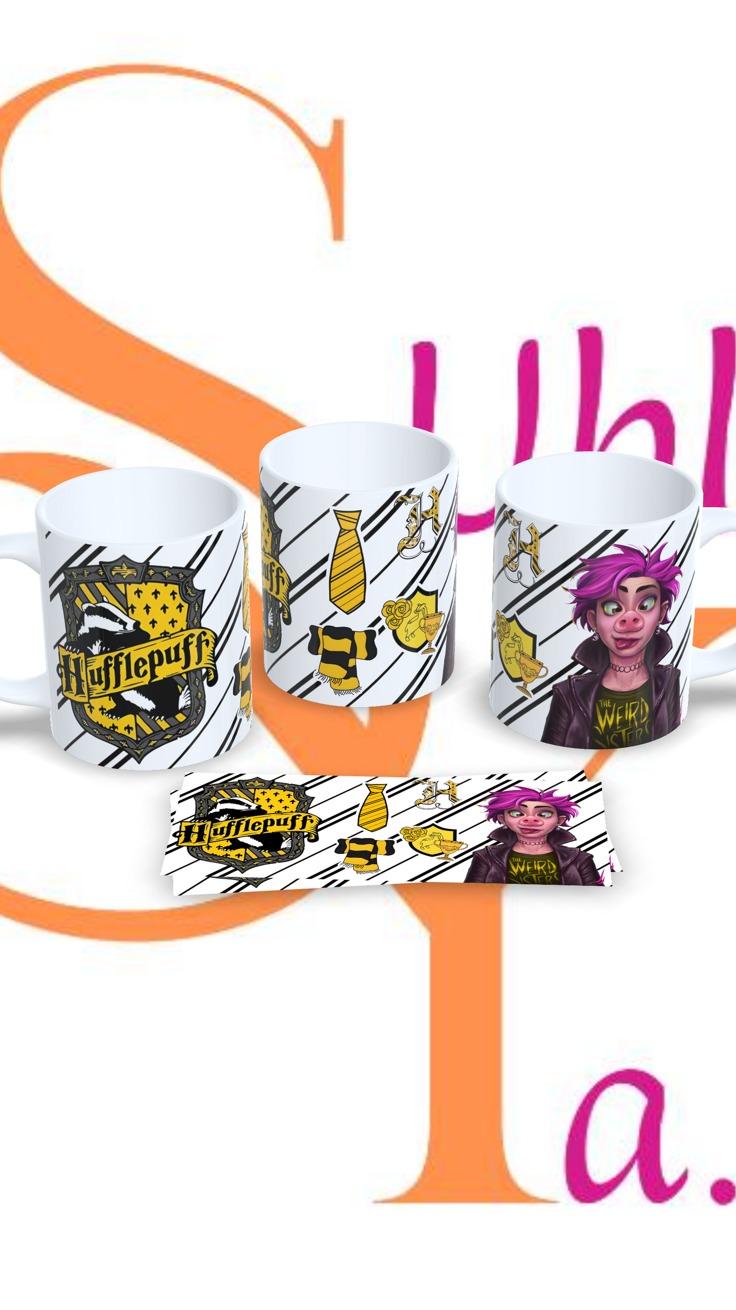 Tazas Temática Casa HUFFLEPUFF Harry Potter.