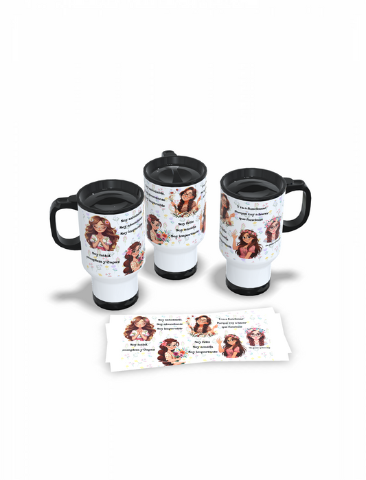 Mug térmico Soy hábil, completa y Capaz