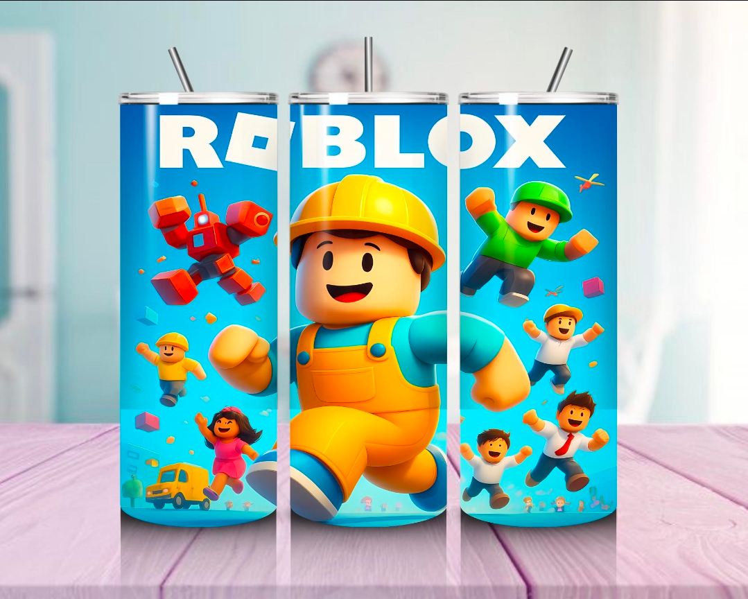 Vaso térmico de 600ml Temática Roblox
