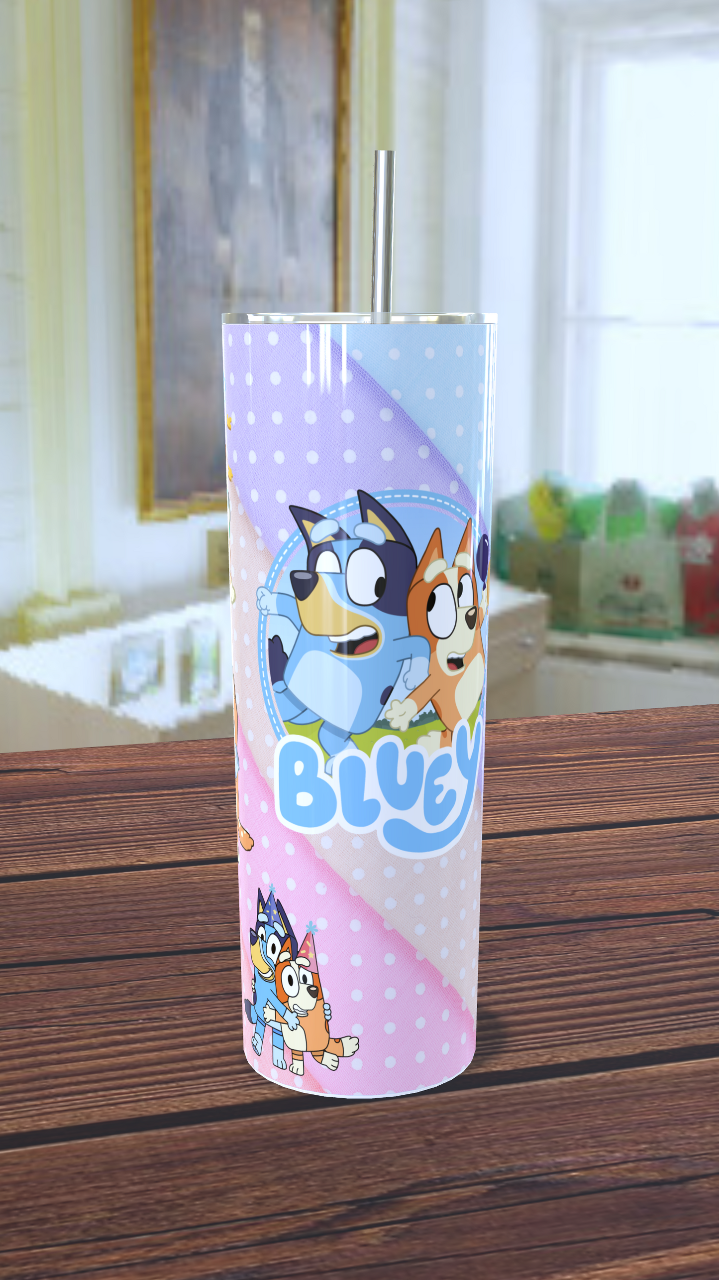 Tumbler térmico de 20oz Bluey
