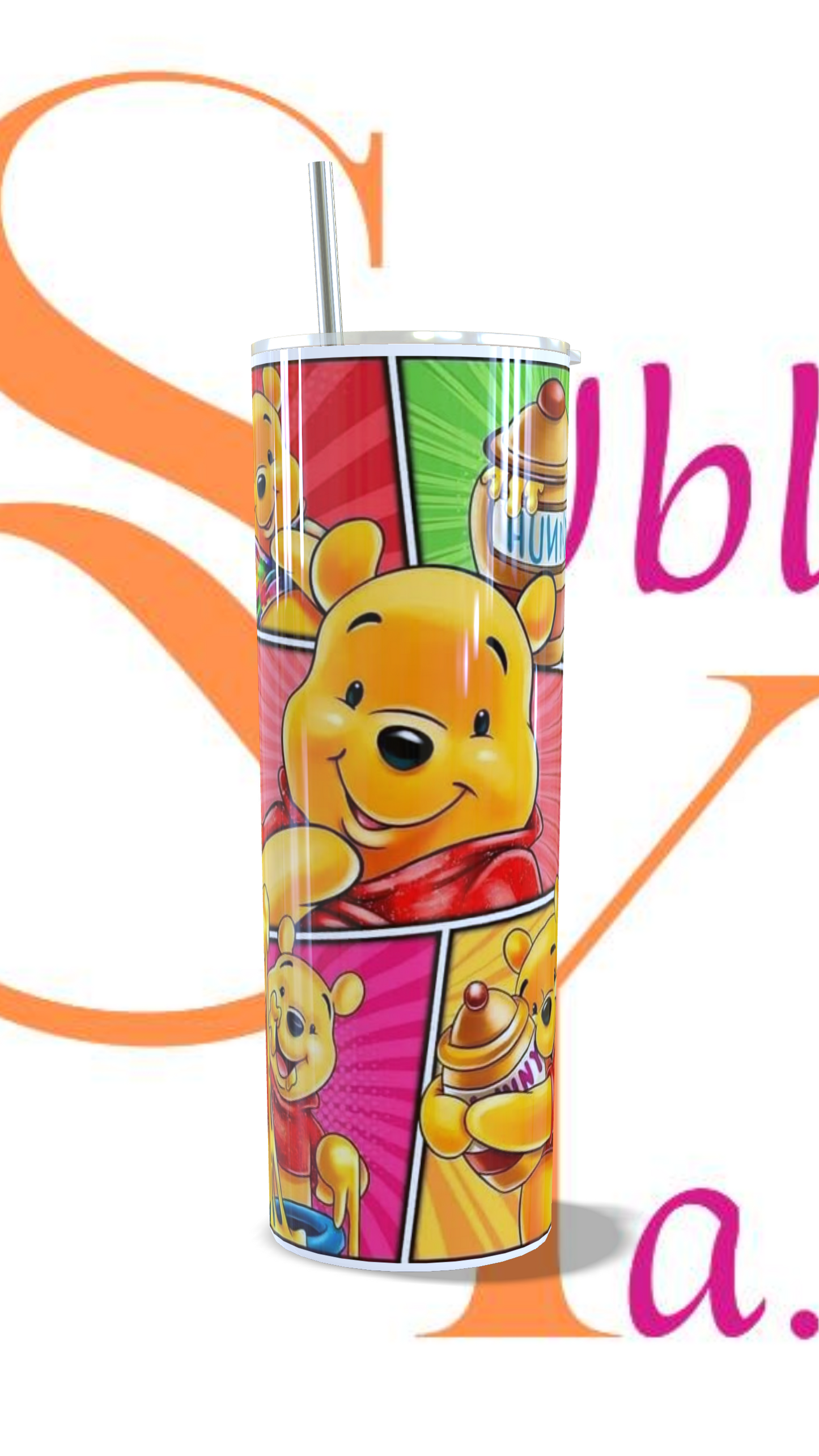 Vaso térmico de 600ml Winnie Pooh