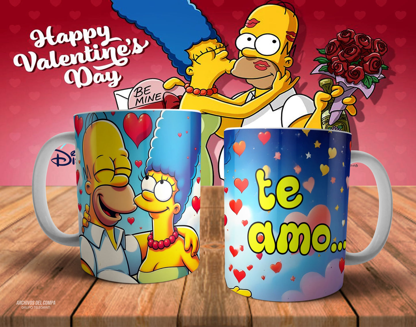 Tazas amor los Simpson
