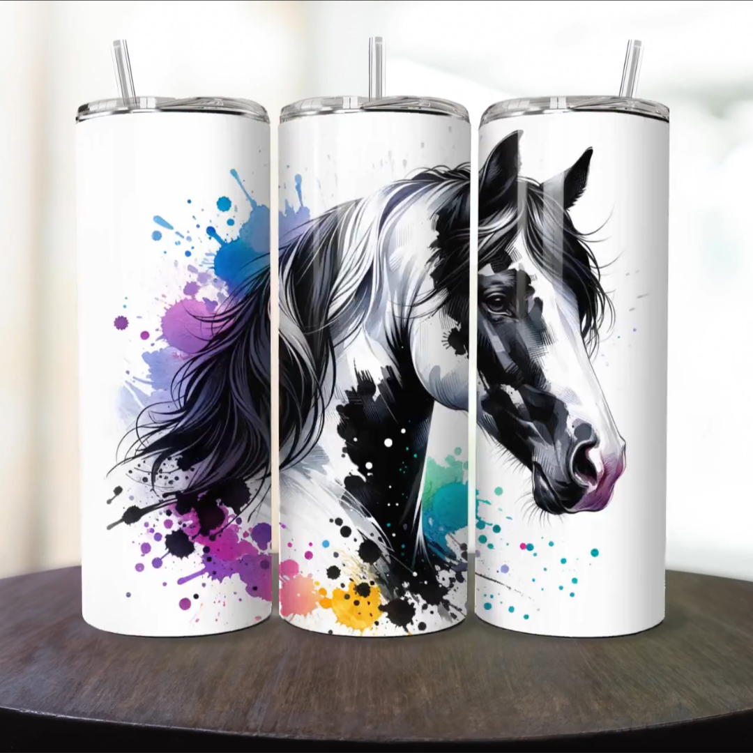 Vaso térmico Diseño de Caballos