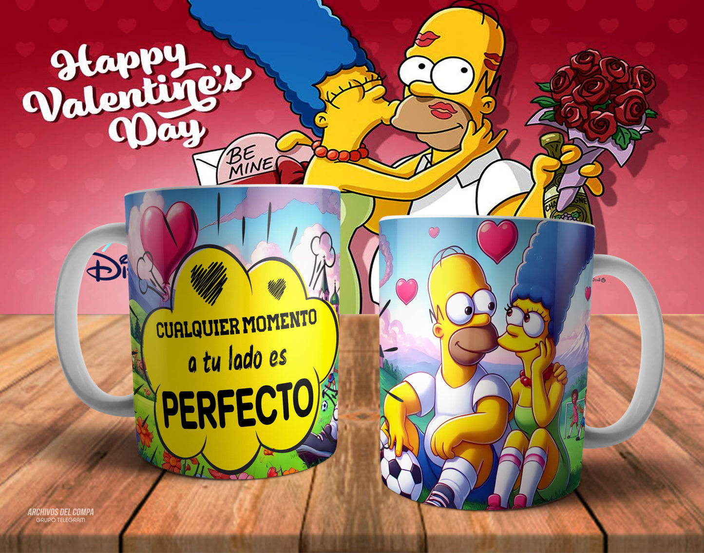 Tazas amor los Simpson