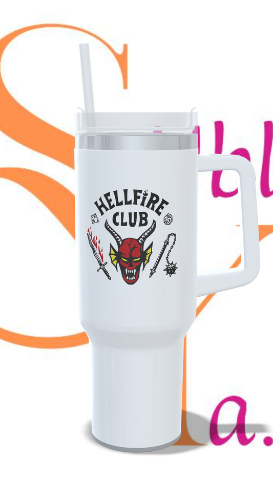 Vaso térmico tipo Stanley Temática Stranger Things.