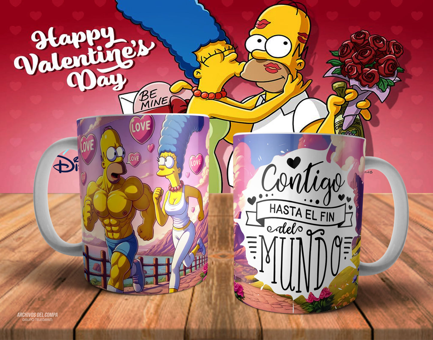 Tazas amor los Simpson