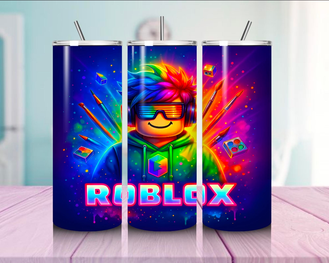 Vaso térmico de 600ml Temática Roblox