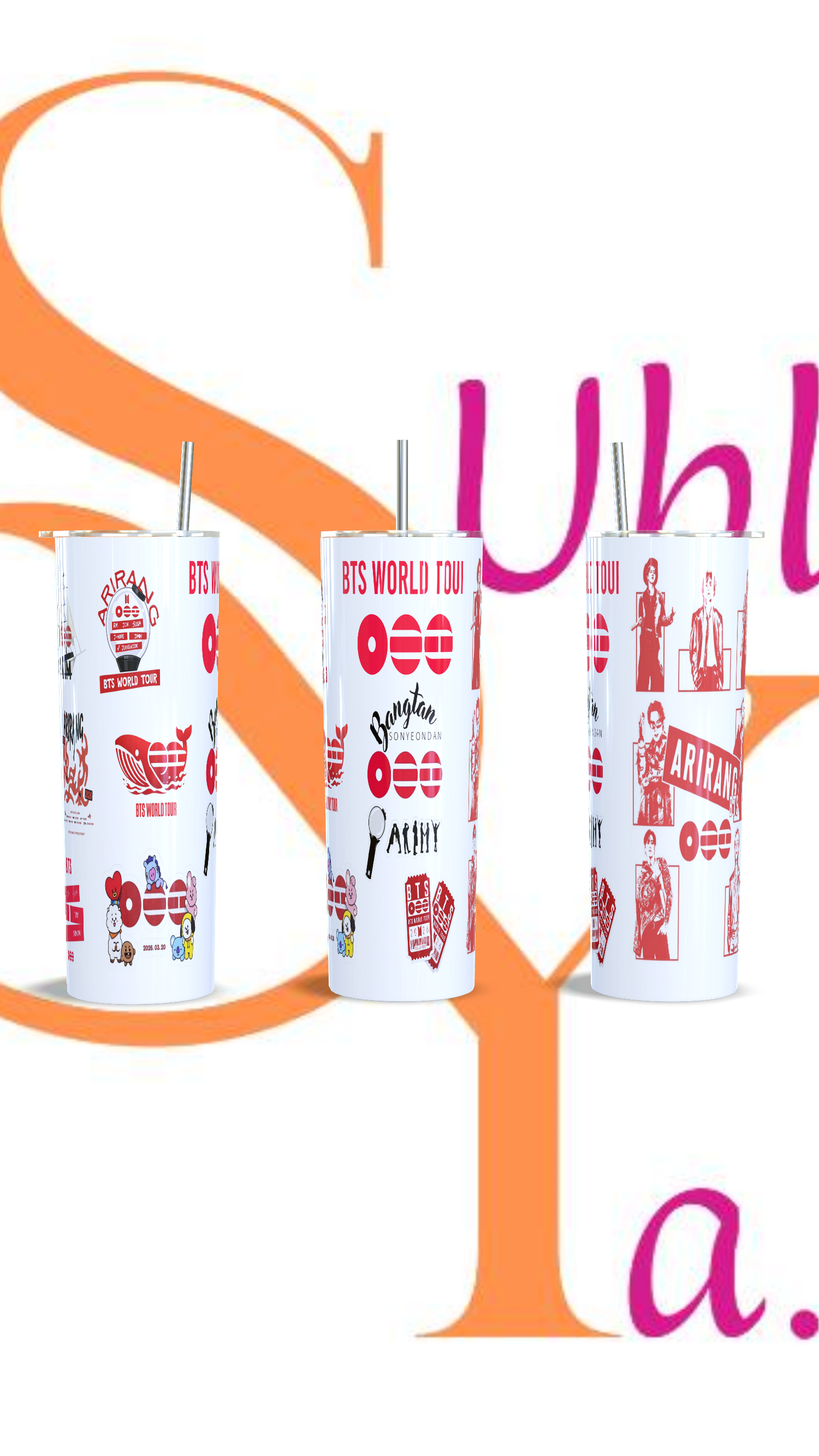 BTS WORLD TOUR ‘ARIRANG Vaso térmico de 600ml