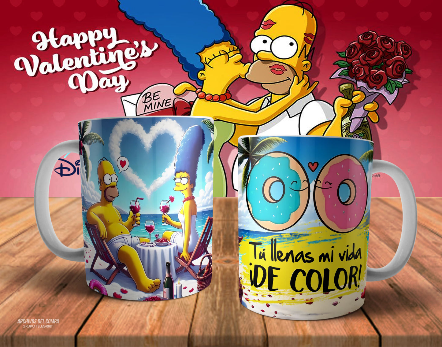 Tazas amor los Simpson