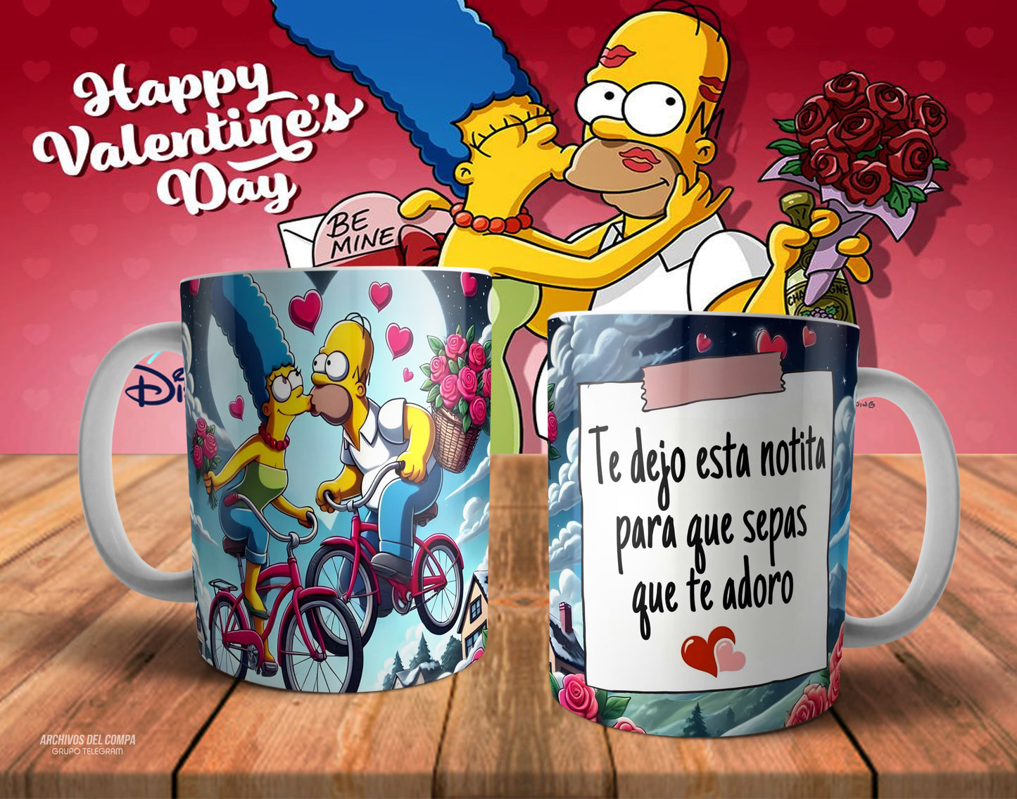 Tazas amor los Simpson