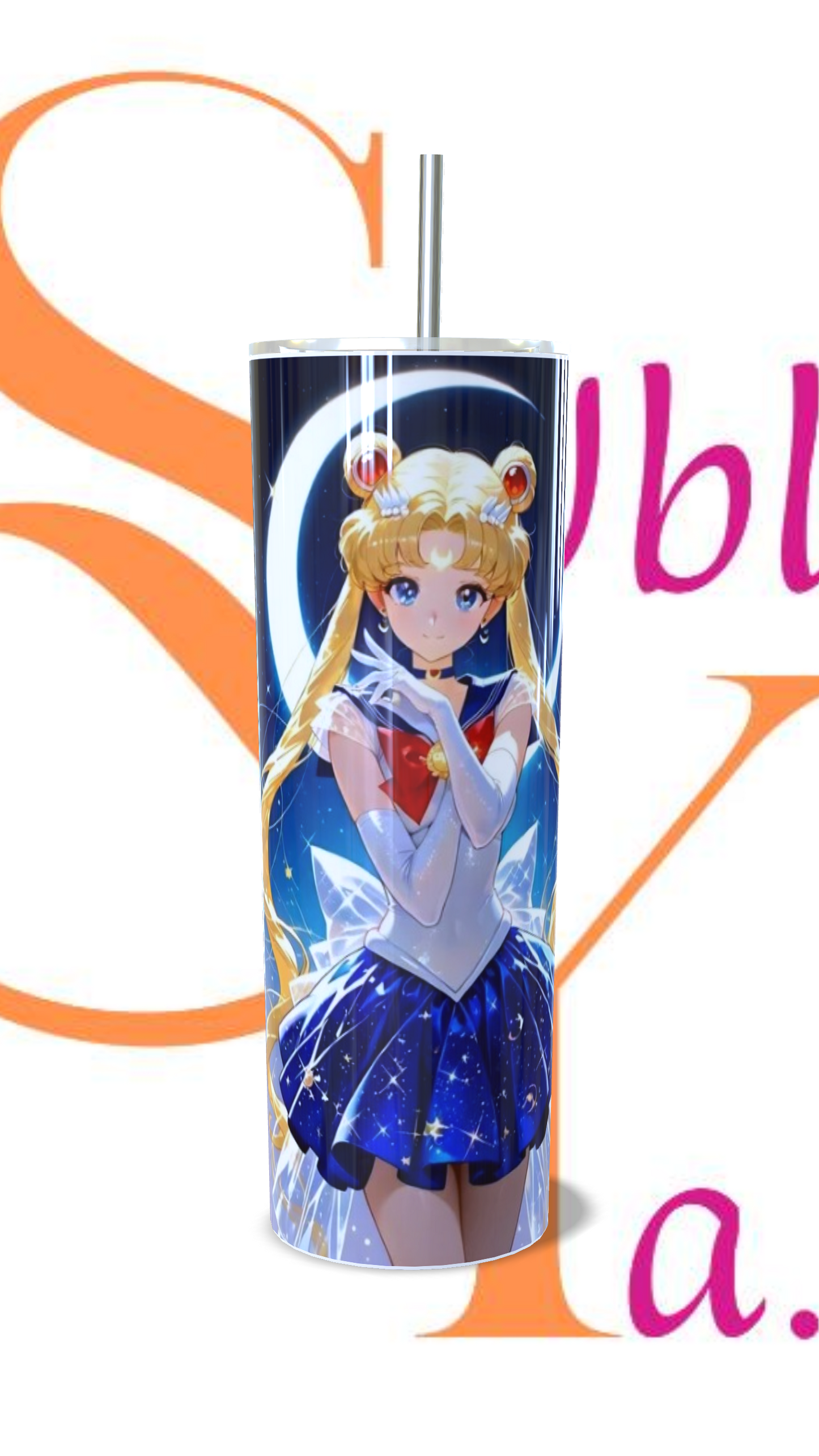 Vaso térmico Capacidad de 600ml Temática Sailor Moon