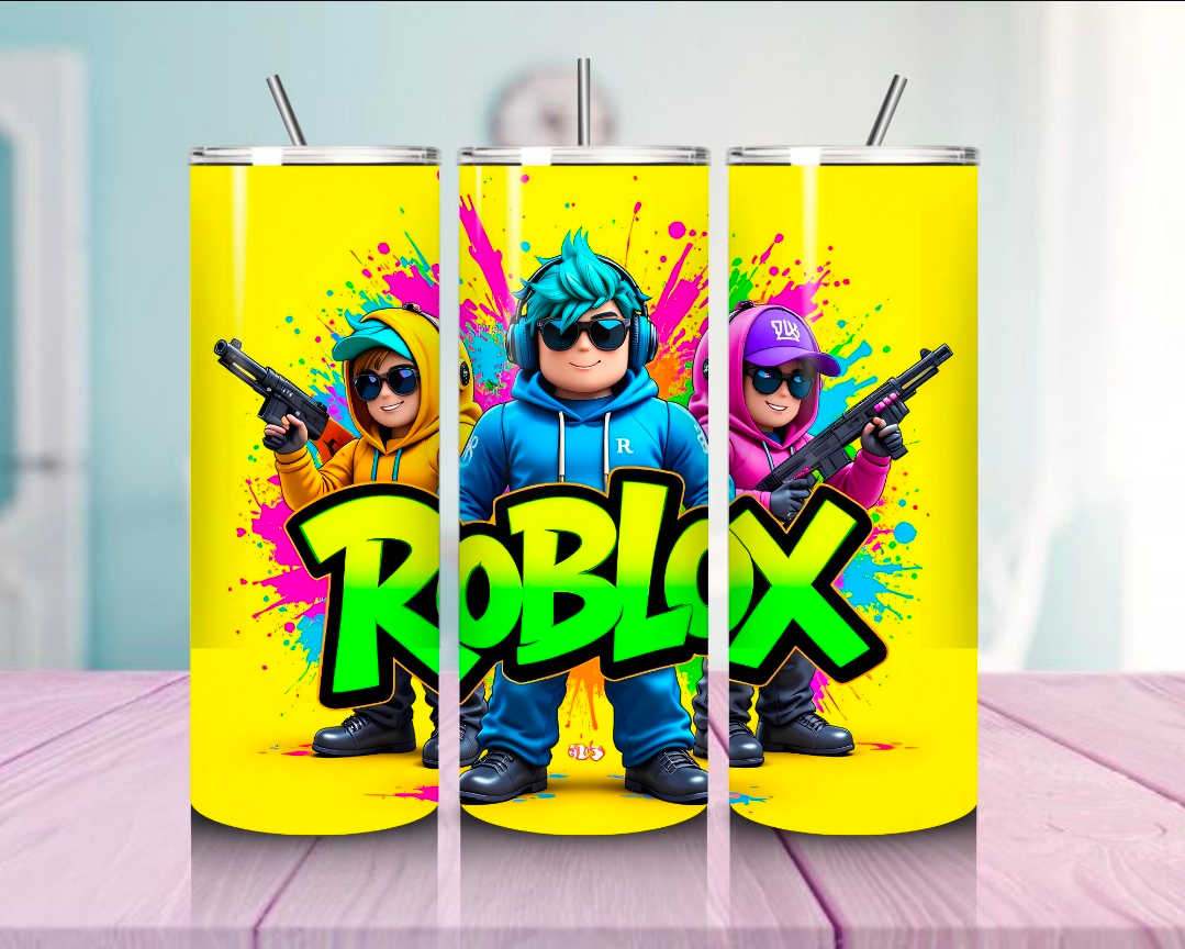 Vaso térmico de 600ml Temática Roblox