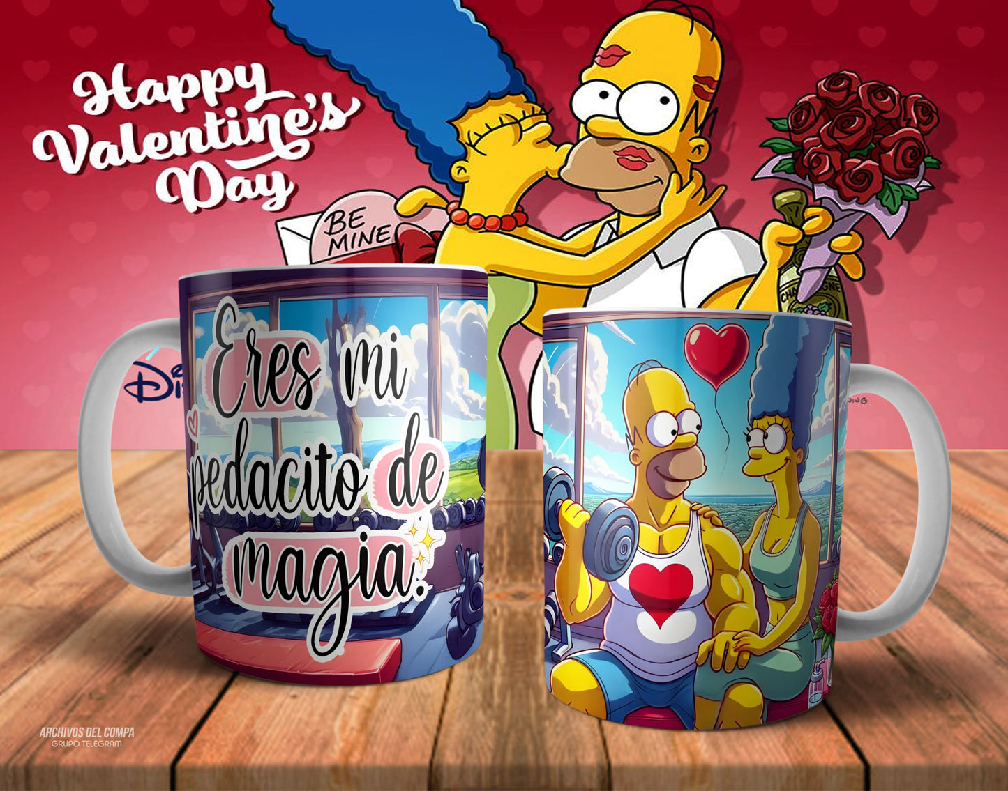 Tazas amor los Simpson
