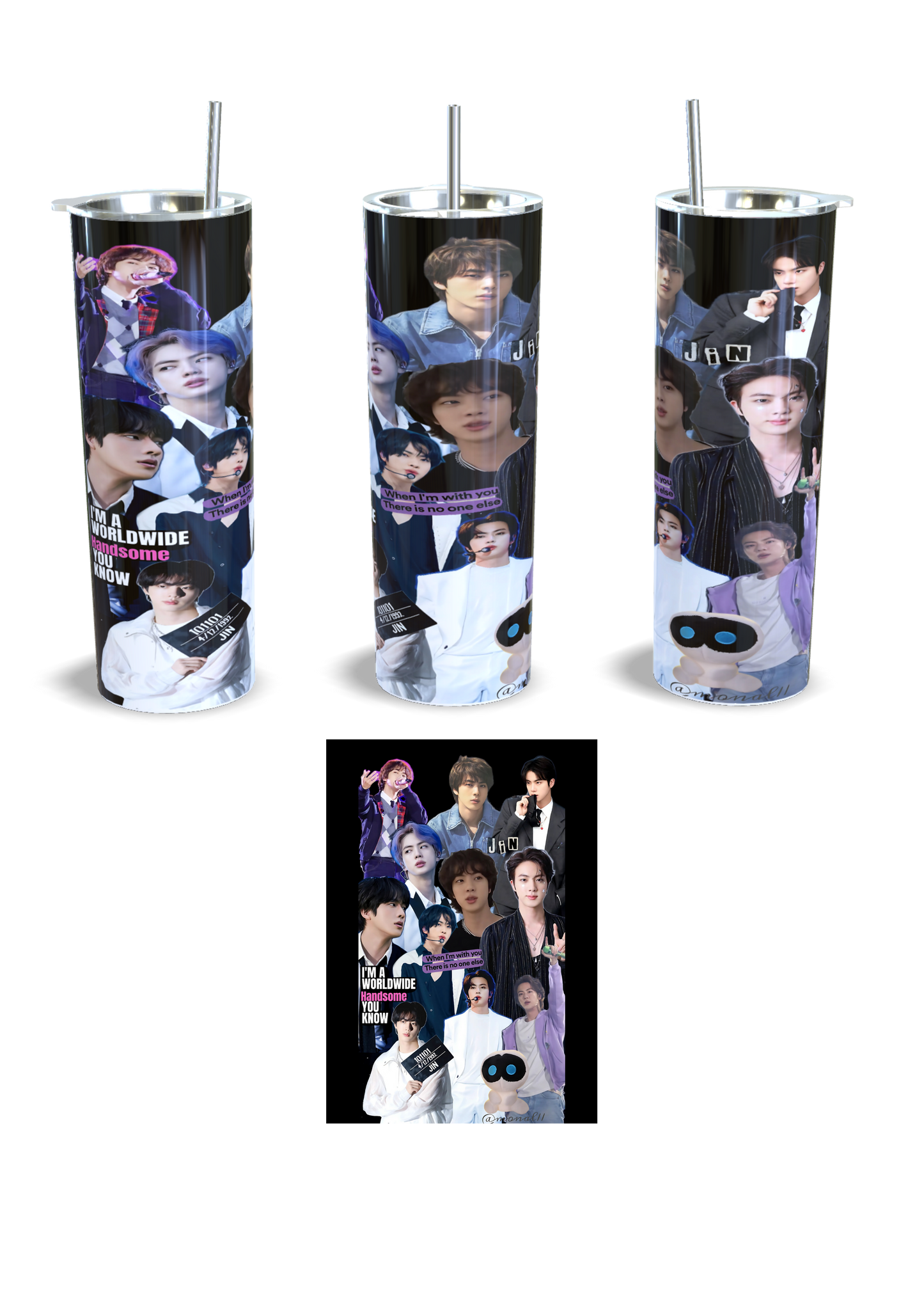Tumbler de 600ml Jin Bts
