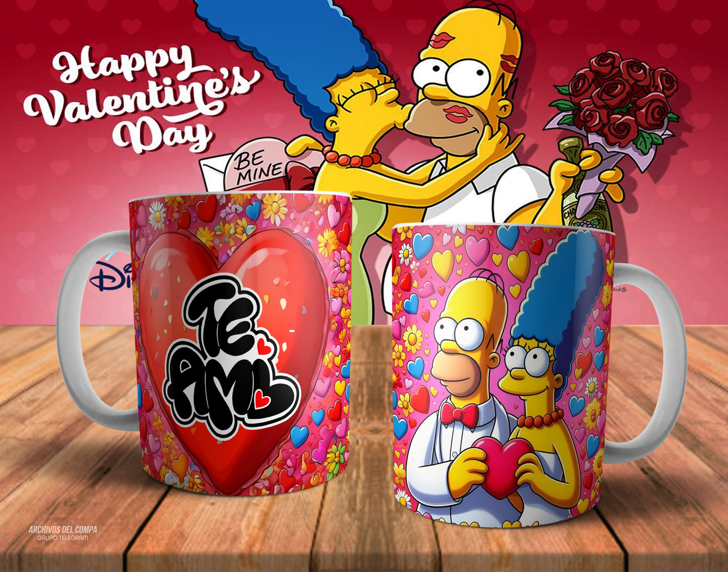 Tazas amor los Simpson